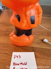 MaxSold Auction: Orange & Black Plastic Plug-in Blow Mold Pumpkin - Bremerton (Washington, USA) SELLER MANAGED Estate Sale Online Auction - Burwell Street