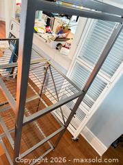 MaxSold Auction: Origami Metal Shelving Unit, Powder-Coated Steel, 4-Tier - Bremerton (Washington, USA) SELLER MANAGED Estate Sale Online Auction - Burwell Street