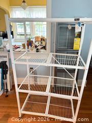 MaxSold Auction: Origami White Metal 4-Tier Wire Shelving Unit - Bremerton (Washington, USA) SELLER MANAGED Estate Sale Online Auction - Burwell Street