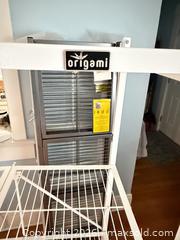 MaxSold Auction: Origami White Metal 4-Tier Wire Shelving Unit - Bremerton (Washington, USA) SELLER MANAGED Estate Sale Online Auction - Burwell Street