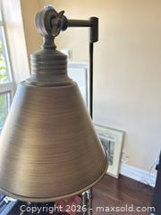 MaxSold Auction: Antique Brass Metal Floor Lamp with Adjustable Arm - Toronto (Ontario, Canada) SELLER MANAGED Estate Sale Online Auction - Burnhamthorpe Crescent (CONDO)