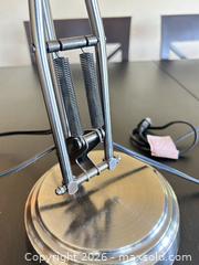 MaxSold Auction: Brushed Nickel Adjustable Metal Desk Lamp with LED Bulb - Toronto (Ontario, Canada) SELLER MANAGED Estate Sale Online Auction - Burnhamthorpe Crescent (CONDO)