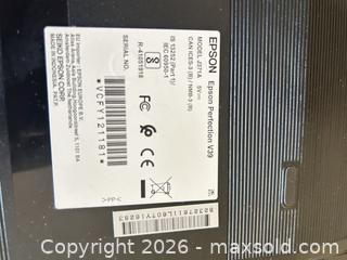 MaxSold Auction: Epson Perfection V39 (J371A) Flatbed Scanner, USB, Letter Size - Toronto (Ontario, Canada) SELLER MANAGED Estate Sale Online Auction - Burnhamthorpe Crescent (CONDO)