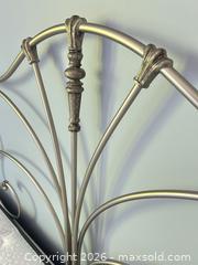 MaxSold Auction: King Metal Bed Frame with Ornate Scrollwork - Silver/Nickel - Toronto (Ontario, Canada) SELLER MANAGED Estate Sale Online Auction - Burnhamthorpe Crescent (CONDO)