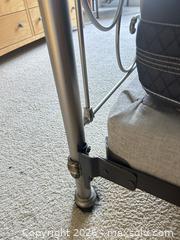 MaxSold Auction: King Metal Bed Frame with Ornate Scrollwork - Silver/Nickel - Toronto (Ontario, Canada) SELLER MANAGED Estate Sale Online Auction - Burnhamthorpe Crescent (CONDO)