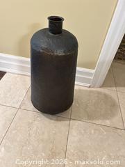 MaxSold Auction: Large Black & Bronze Hammered Metal Floor Vase - Toronto (Ontario, Canada) SELLER MANAGED Estate Sale Online Auction - Burnhamthorpe Crescent (CONDO)