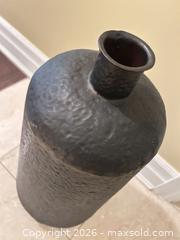 MaxSold Auction: Large Black & Bronze Hammered Metal Floor Vase - Toronto (Ontario, Canada) SELLER MANAGED Estate Sale Online Auction - Burnhamthorpe Crescent (CONDO)