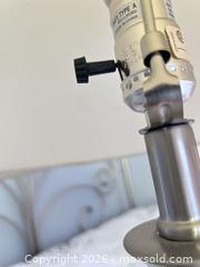 MaxSold Auction: Pair of Brushed Nickel Table Lamps with Beige Fabric Shades - Toronto (Ontario, Canada) SELLER MANAGED Estate Sale Online Auction - Burnhamthorpe Crescent (CONDO)