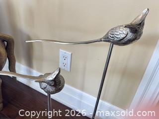 MaxSold Auction: Pair of Silver Metal Decorative Figurines, Modern/Contemporary - Toronto (Ontario, Canada) SELLER MANAGED Estate Sale Online Auction - Burnhamthorpe Crescent (CONDO)