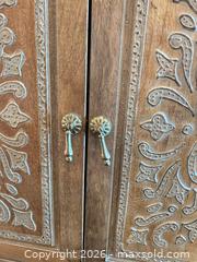 MaxSold Auction: Solid Wood Rustic Bohemian Cabinet, 2 Doors, 1 Drawer - Toronto (Ontario, Canada) SELLER MANAGED Estate Sale Online Auction - Burnhamthorpe Crescent (CONDO)