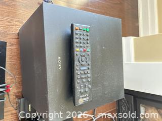 MaxSold Auction: Sony Home Theater Speaker System, Wired, Black - Toronto (Ontario, Canada) SELLER MANAGED Estate Sale Online Auction - Burnhamthorpe Crescent (CONDO)
