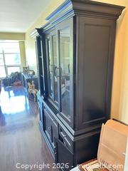 MaxSold Auction: Traditional 2-Piece Dark Brown China Cabinet Hutch - Toronto (Ontario, Canada) SELLER MANAGED Estate Sale Online Auction - Burnhamthorpe Crescent (CONDO)