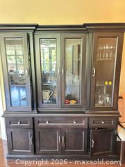 MaxSold Auction: Traditional 2-Piece Dark Brown China Cabinet Hutch - Toronto (Ontario, Canada) SELLER MANAGED Estate Sale Online Auction - Burnhamthorpe Crescent (CONDO)