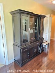 MaxSold Auction: Traditional 2-Piece Dark Brown China Cabinet Hutch - Toronto (Ontario, Canada) SELLER MANAGED Estate Sale Online Auction - Burnhamthorpe Crescent (CONDO)