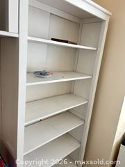 MaxSold Auction: White Engineered Wood Modular Bookcase, 3 Sections - Toronto (Ontario, Canada) SELLER MANAGED Estate Sale Online Auction - Burnhamthorpe Crescent (CONDO)