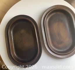 MaxSold Auction: 2 Vintage Arabia "Ruska" Platters - Made in Finland  - Toronto (Ontario, Canada) SELLER MANAGED Downsizing Online Auction - Maplewood Avenue