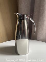 MaxSold Auction: "Eleganze" Steel Insulated Pitcher From German Brand Esma  1 Litre  - Toronto (Ontario, Canada) SELLER MANAGED Downsizing Online Auction - Maplewood Avenue