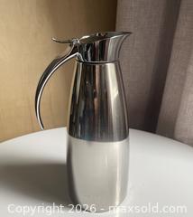 MaxSold Auction: "Eleganze" Steel Insulated Pitcher From German Brand Esma  1 Litre  - Toronto (Ontario, Canada) SELLER MANAGED Downsizing Online Auction - Maplewood Avenue