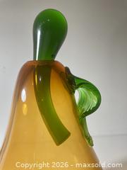 MaxSold Auction: Footed Jarsolav Svoboda Glass Pear with Stem Lid  - Toronto (Ontario, Canada) SELLER MANAGED Downsizing Online Auction - Maplewood Avenue