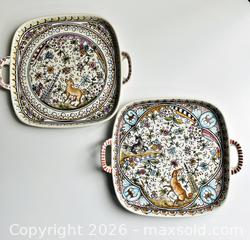 MaxSold Auction: Hand-Painted Ceramic Serving Platter Made in  Portugal, Featuring Detailed Design of Flora and Fauna in 17th Century style  - Toronto (Ontario, Canada) SELLER MANAGED Downsizing Online Auction - Maplewood Avenue