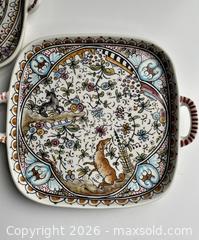 MaxSold Auction: Hand-Painted Ceramic Serving Platter Made in  Portugal, Featuring Detailed Design of Flora and Fauna in 17th Century style  - Toronto (Ontario, Canada) SELLER MANAGED Downsizing Online Auction - Maplewood Avenue