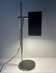 MaxSold Auction: Large MCM Black Metal and Chrome Table Lamp  - Toronto (Ontario, Canada) SELLER MANAGED Downsizing Online Auction - Maplewood Avenue