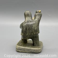 MaxSold Auction: Inuit Serpentine (Soapstone) Sculpture of Hunter, Signed - PAT-04 - Ottawa (Ontario, Canada) SELLER MANAGED Estate Sale Online Auction - Bongard Avenue (STORAGE)