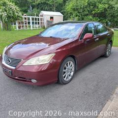 MaxSold Auction: 2007 Lexus ES 350 Sedan VIN: JTHBJ46GX72119673 - South Frontenac (Ontario, Canada) PARTNER MANAGED Downsizing Online Auction - Wolfe Swamp Road