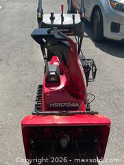 MaxSold Auction: Honda HSS724A Snowblower  - South Frontenac (Ontario, Canada) PARTNER MANAGED Downsizing Online Auction - Wolfe Swamp Road