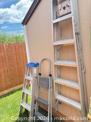 MaxSold Auction: 3 ladders  - Gananoque (Ontario, Canada) SELLER MANAGED Downsizing Online Auction -Elmwood Drive