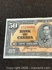 MaxSold Auction: Bank of Canada - $50 note - Gananoque (Ontario, Canada) SELLER MANAGED Downsizing Online Auction -Elmwood Drive