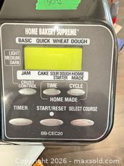 MaxSold Auction: Bread maker  - Gananoque (Ontario, Canada) SELLER MANAGED Downsizing Online Auction -Elmwood Drive