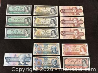 MaxSold Auction: Canadian Bank Notes x14 - Gananoque (Ontario, Canada) SELLER MANAGED Downsizing Online Auction -Elmwood Drive