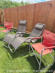 MaxSold Auction: Zero gravity recliners and camp chairs   - Gananoque (Ontario, Canada) SELLER MANAGED Downsizing Online Auction -Elmwood Drive