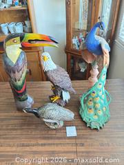 MaxSold Auction: Franklin Mint Royal Peacock Porcelain & Wood Figurines - Castro Valley (California, USA) PARTNER MANAGED Estate Sale Online Auction - Dunnigan Court