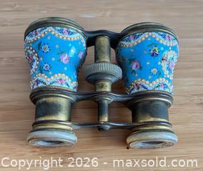MaxSold Auction: Lemaire (Paris) Opera Glasses — Blue Enamel & Gilt - Castro Valley (California, USA) PARTNER MANAGED Estate Sale Online Auction - Dunnigan Court