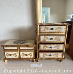 MaxSold Auction: Vintage Ornate Jewelry Boxes & Jewelry - Castro Valley (California, USA) PARTNER MANAGED Estate Sale Online Auction - Dunnigan Court