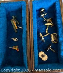 MaxSold Auction: Vintage Wooden Jewelry Box with Assorted Costume Jewelry - Castro Valley (California, USA) PARTNER MANAGED Estate Sale Online Auction - Dunnigan Court