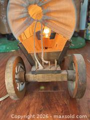 MaxSold Auction: Wooden Covered Wagon Lamp with Western Collectible Miniatures - Castro Valley (California, USA) PARTNER MANAGED Estate Sale Online Auction - Dunnigan Court