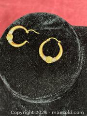 MaxSold Auction: 10K Gold Hoop Earrings, Hinged Snap Closure - Renfrew (Ontario, Canada) SELLER MANAGED Downsizing Online Auction - Plaunt Street