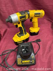 MaxSold Auction: DeWalt Cordless Drill/Driver with 2 Batteries - Renfrew (Ontario, Canada) SELLER MANAGED Downsizing Online Auction - Plaunt Street
