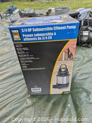 MaxSold Auction: 3/4 HP Submersible Effluent Pump   B - South Huron (Ontario, Canada) PARTNER MANAGED Estate Sale Online Auction - Gidley Street West