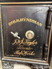 MaxSold Auction: Antique J.&J. Taylor safe from Toronto Safe Works C - South Huron (Ontario, Canada) PARTNER MANAGED Estate Sale Online Auction - Gidley Street West