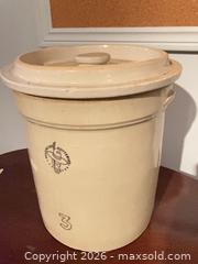 MaxSold Auction: Awesome Crock with lid.  A - South Huron (Ontario, Canada) PARTNER MANAGED Estate Sale Online Auction - Gidley Street West
