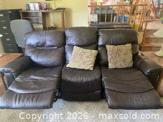 MaxSold Auction: Leather Reclining Sofa. C - South Huron (Ontario, Canada) PARTNER MANAGED Estate Sale Online Auction - Gidley Street West