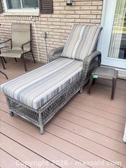 MaxSold Auction: Lounge Chair and Side Table  C - South Huron (Ontario, Canada) PARTNER MANAGED Estate Sale Online Auction - Gidley Street West