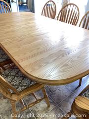 MaxSold Auction: Oak table and Chairs. C - South Huron (Ontario, Canada) PARTNER MANAGED Estate Sale Online Auction - Gidley Street West
