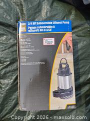 MaxSold Auction: Submersible Effluent Pump    B  - South Huron (Ontario, Canada) PARTNER MANAGED Estate Sale Online Auction - Gidley Street West