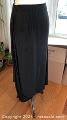 MaxSold Auction: NEW Designer Issey Miyake Black Pleated Long (Maxi) Skirt Size 2 (Japanese) - Markham (Ontario, Canada) PARTNER MANAGED Downsizing Online Auction - Forest Park Crescent