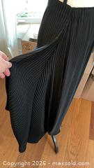 MaxSold Auction: NEW Designer Issey Miyake Black Pleated Long (Maxi) Skirt Size 2 (Japanese) - Markham (Ontario, Canada) PARTNER MANAGED Downsizing Online Auction - Forest Park Crescent